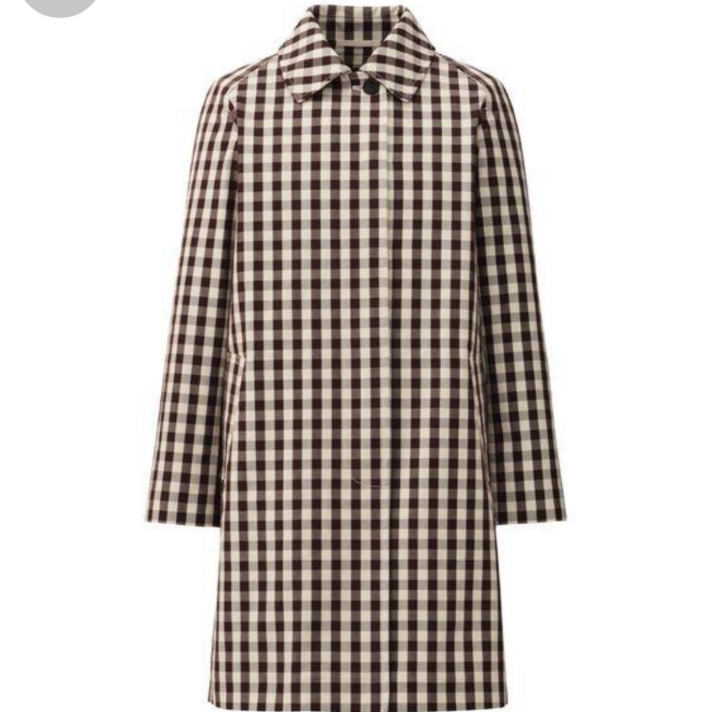 Uniqlo Buffalo Check Button Down Coat Size XS